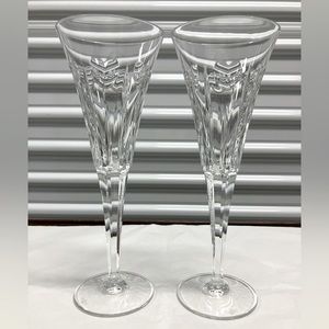 Waterford Crystal Millennium Hearts Toasting Flutes Set of 2